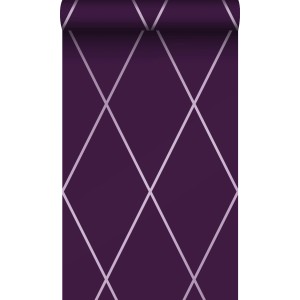 Origin Wallcoverings Tapete Karomuster Lila 53 cm x 10.05 m