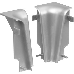 Living by Haro Innenecken, 2er-Set, silberfarben, für Laminat- und Parkett-Zubehör.