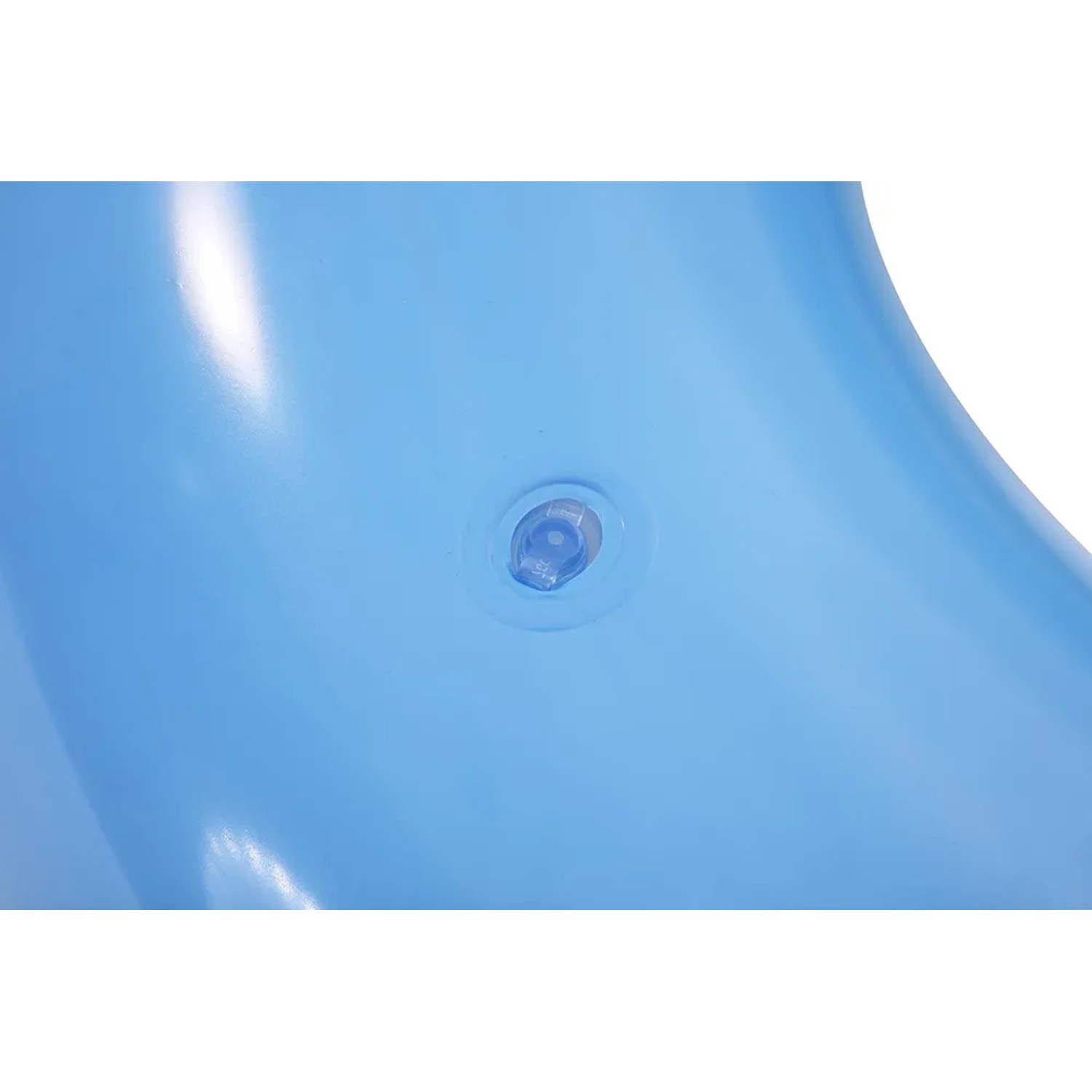 Detailaufnahme: Blauer Bestway Schwimmring Zitrone Scentsational mit Ventil, Ø 106 cm.