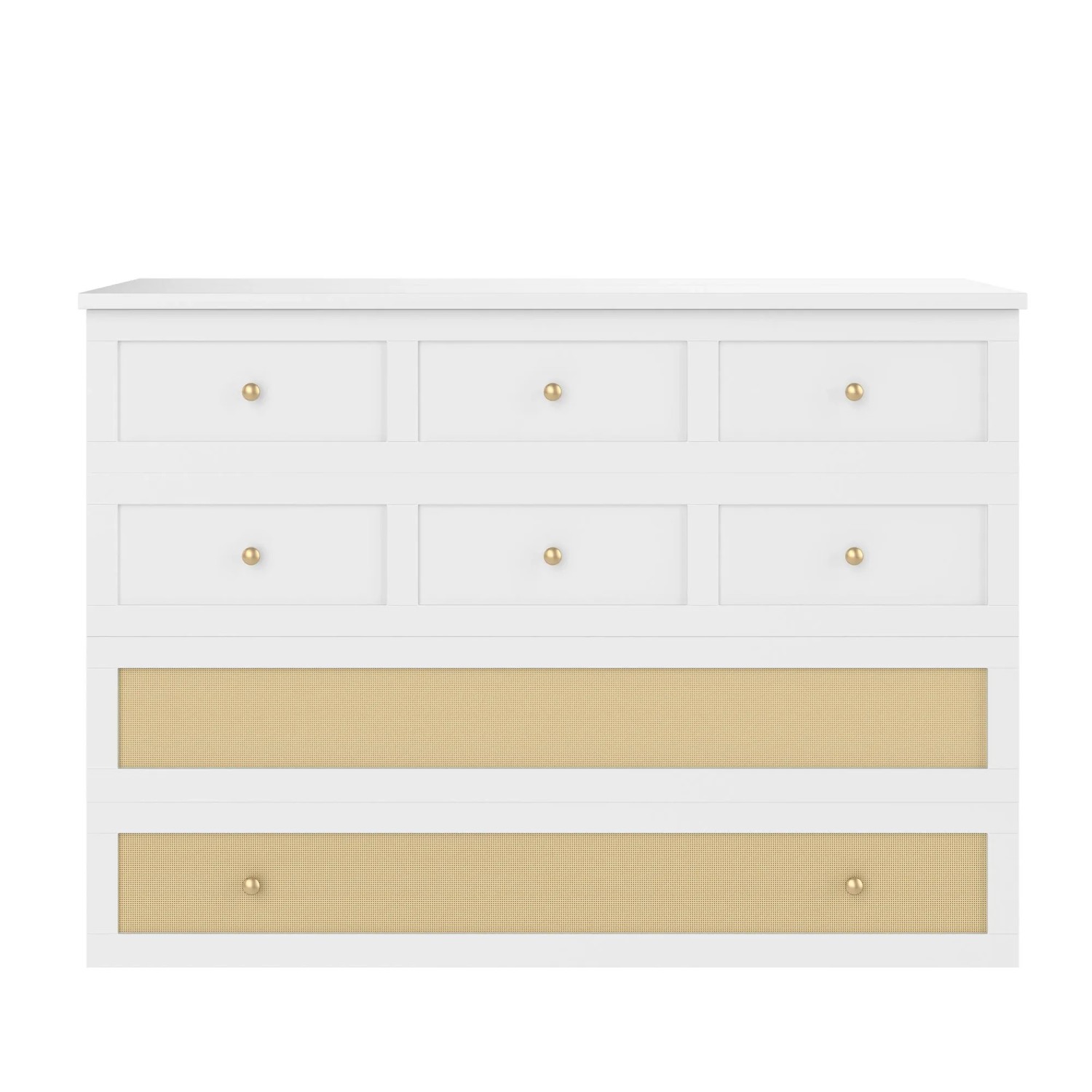 okwish Schrankbett 140x200cm mit USB und Schubladen Schlafzimmer Weiß ohne Matratze
