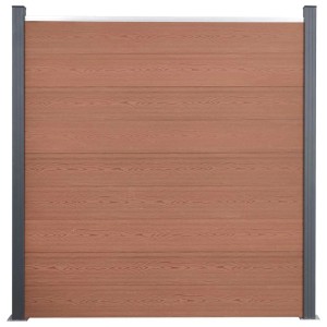 vidaXL Zaunelement-Set Braun 699x186 cm WPC 3211832