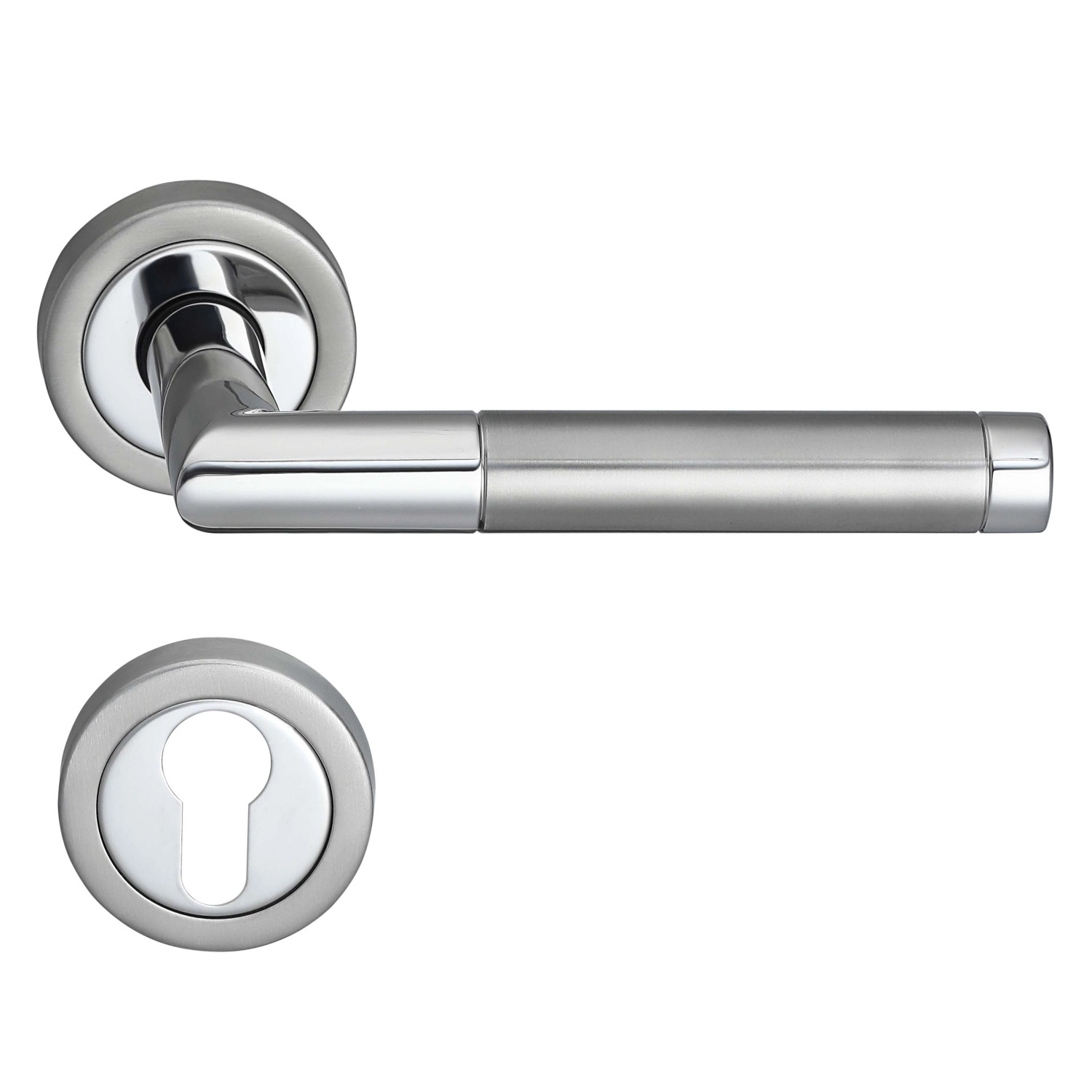 MeinTürgriff Drückergarnitur Nizza Edelstahl/Chrom Türgriff Türdrücker Rose günstig online kaufen