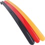 Talux Komfort-Schuhanzieher, 70 cm, in Schwarz, Rot und Gelb für bequemes Anziehen.