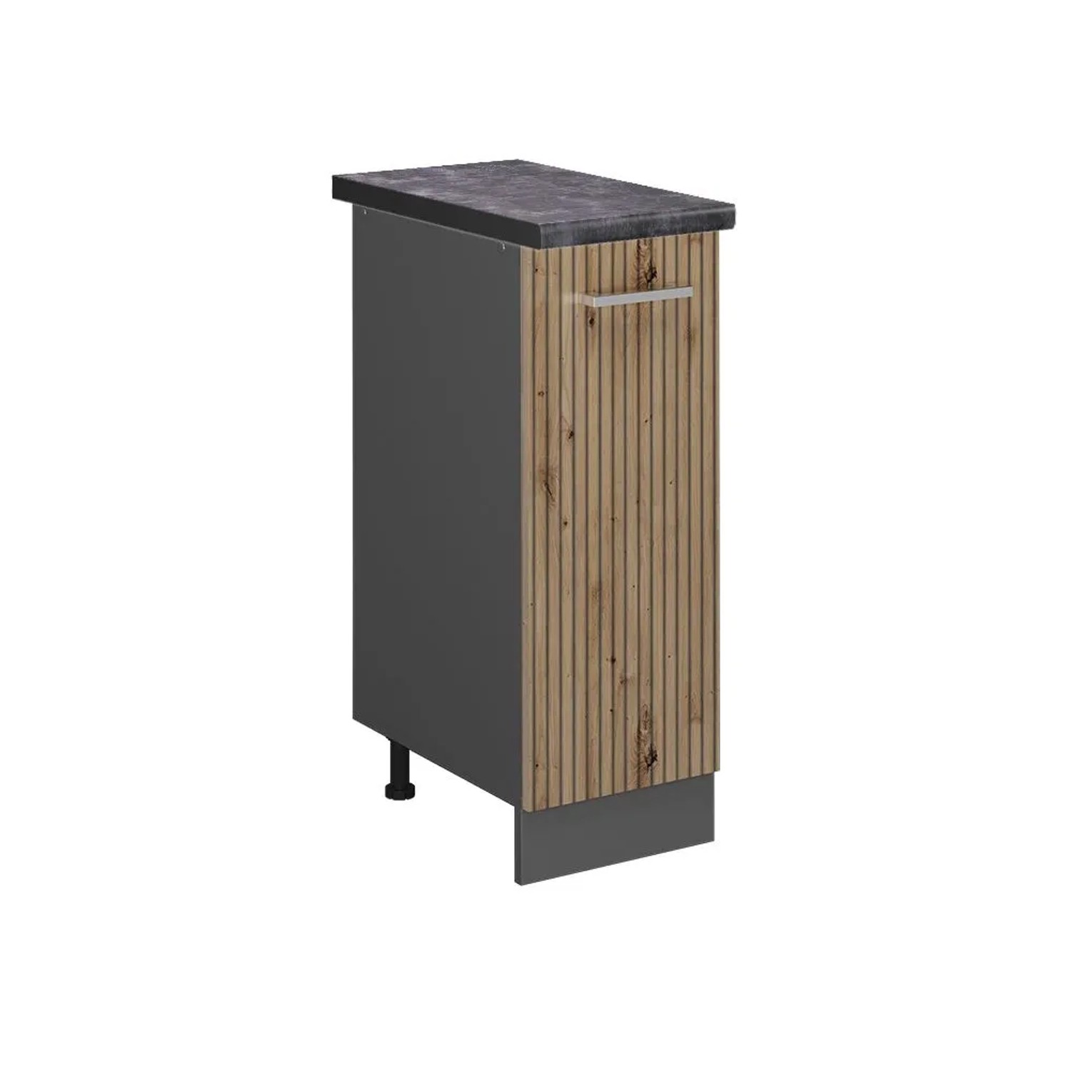 Vicco Apothekerschrank R-Line Artisan-Eiche Anthrazit 30 cm AP Anthrazit