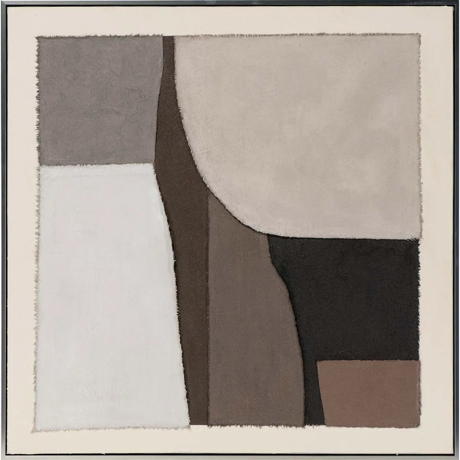 Art Universe Leinwandbild Brown Geometry 80 x 80 cm