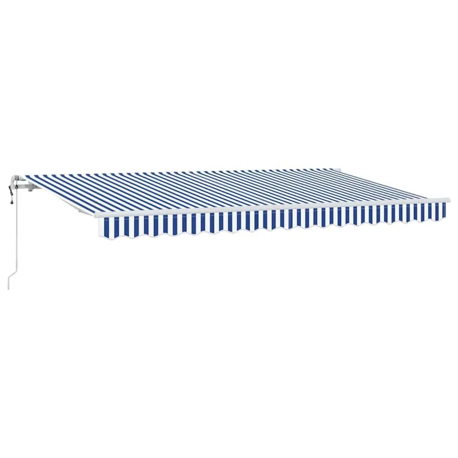 vidaXL Einziehbare Markise Blau 350 x 200 cm Stoff 3329623
