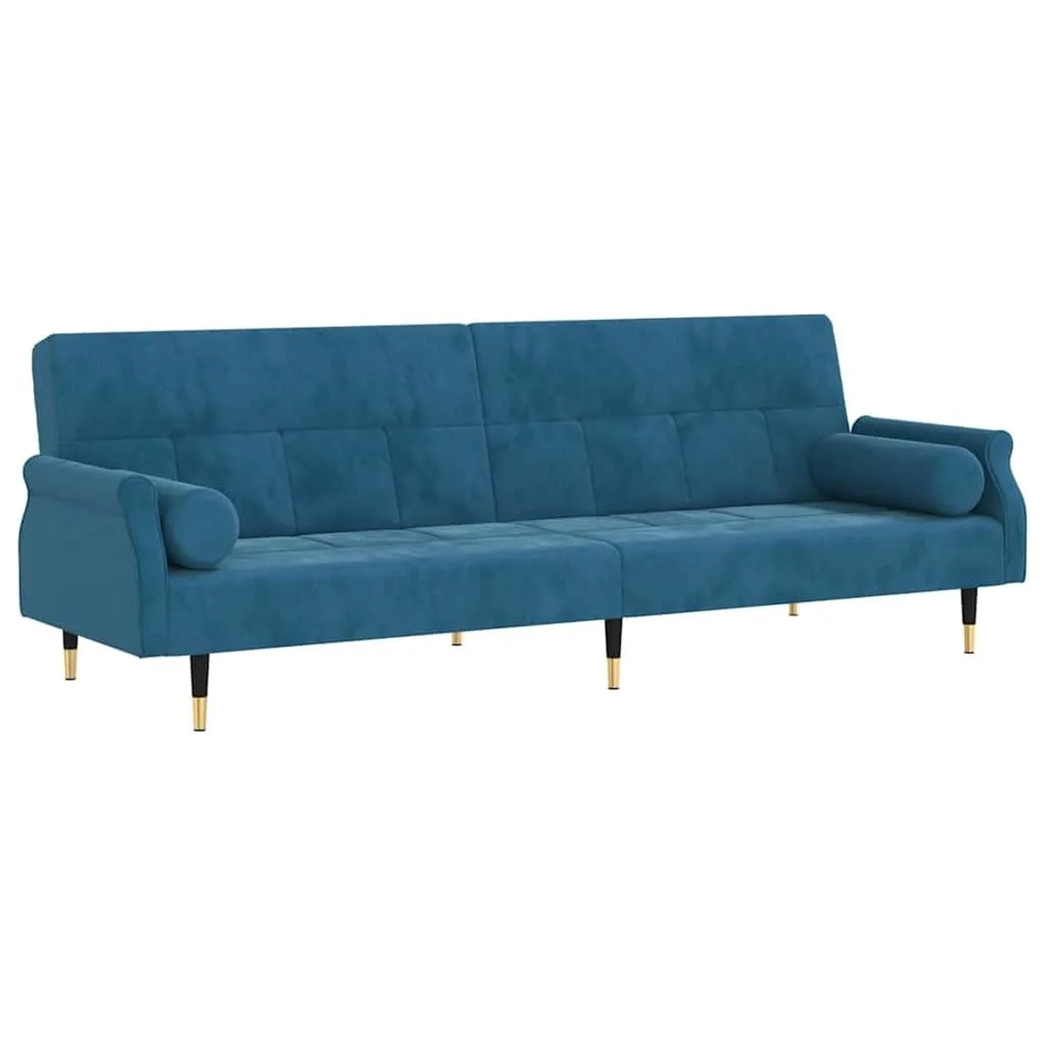 vidaXL Schlafsofa mit Kissen Blau Samt 351856