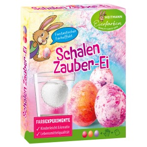 Heitmann Schalenzauber Ei: Ostereier Farben Set für Kinder zum Experimentieren und kreativen Gestalten.