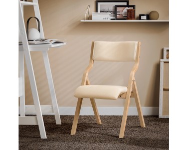 Klappstuhl Aus Kunstleder - Gepolstert & Faltbar Für Zuhause & Büro