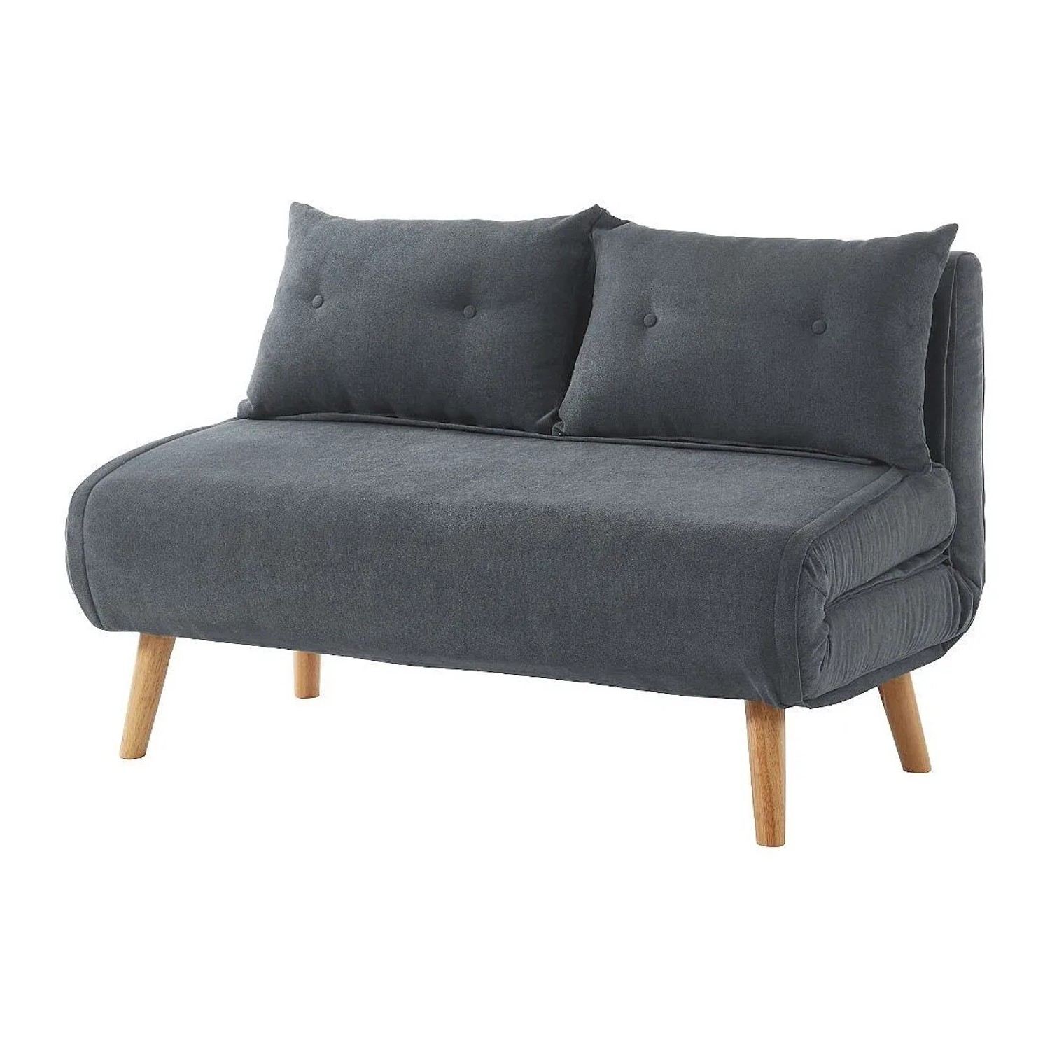 Vente-unique Schlafsofa Valerio Grau 120 cm