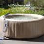 Gre Reiniger mit Akku für Spa Pools mit Filter. Kabelloser Poolsauger in Weiß.