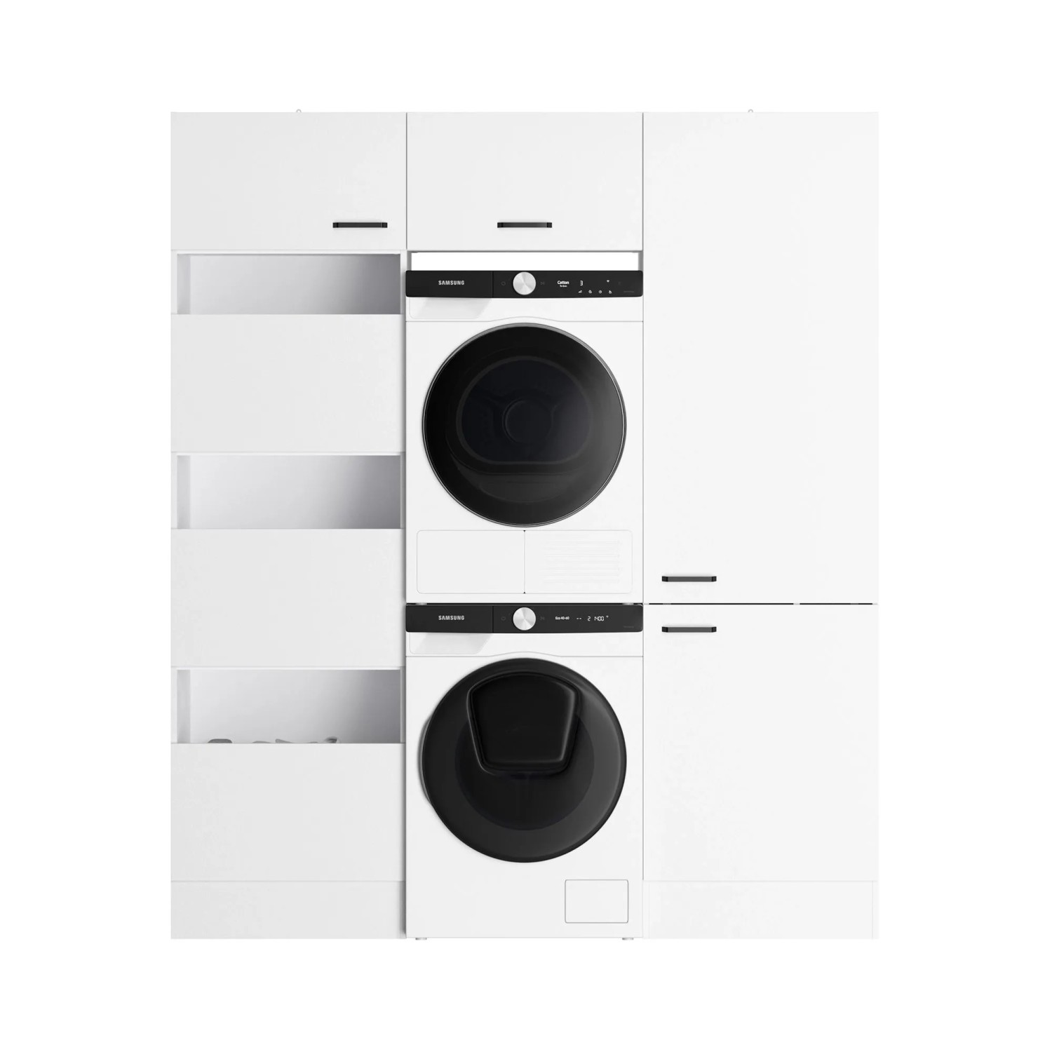 OPTIFIT Waschsäulen-Set Bonn214 183,2 x 210 x 57,1 cm Weiß