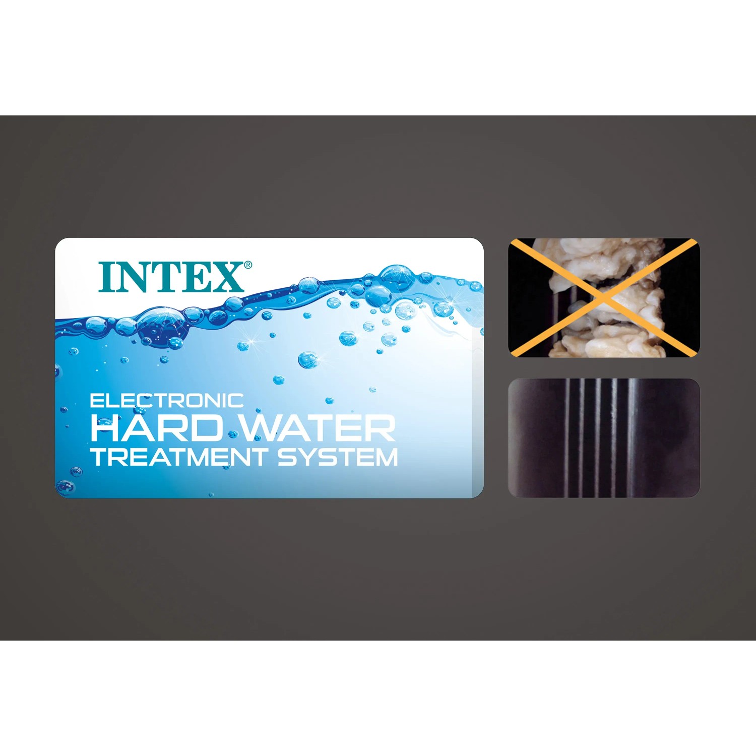 Intex PureSpa: Details zum elektronischen Wasserenthärter und Kalkschutzsystem.