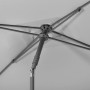 Detailaufnahme: Schneider Marktschirm, 240x140 cm, silbergrau, mit Push-Up Mechanik.