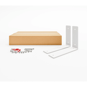 HEVVA Regalwinkel FREIBERG 30 cm Tief 2er Set Weiß