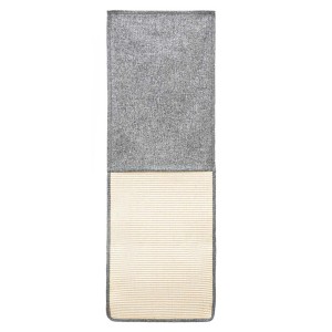 eyepower XXL Kratzschutz für Möbel, 130x44cm, Sisal und Stoff in Grau.