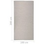 Hellgrauer vidaXL Outdoor-Teppich Flachgewebe 100x200 cm. Robust und witterungsbeständig für Terrasse und Balkon.