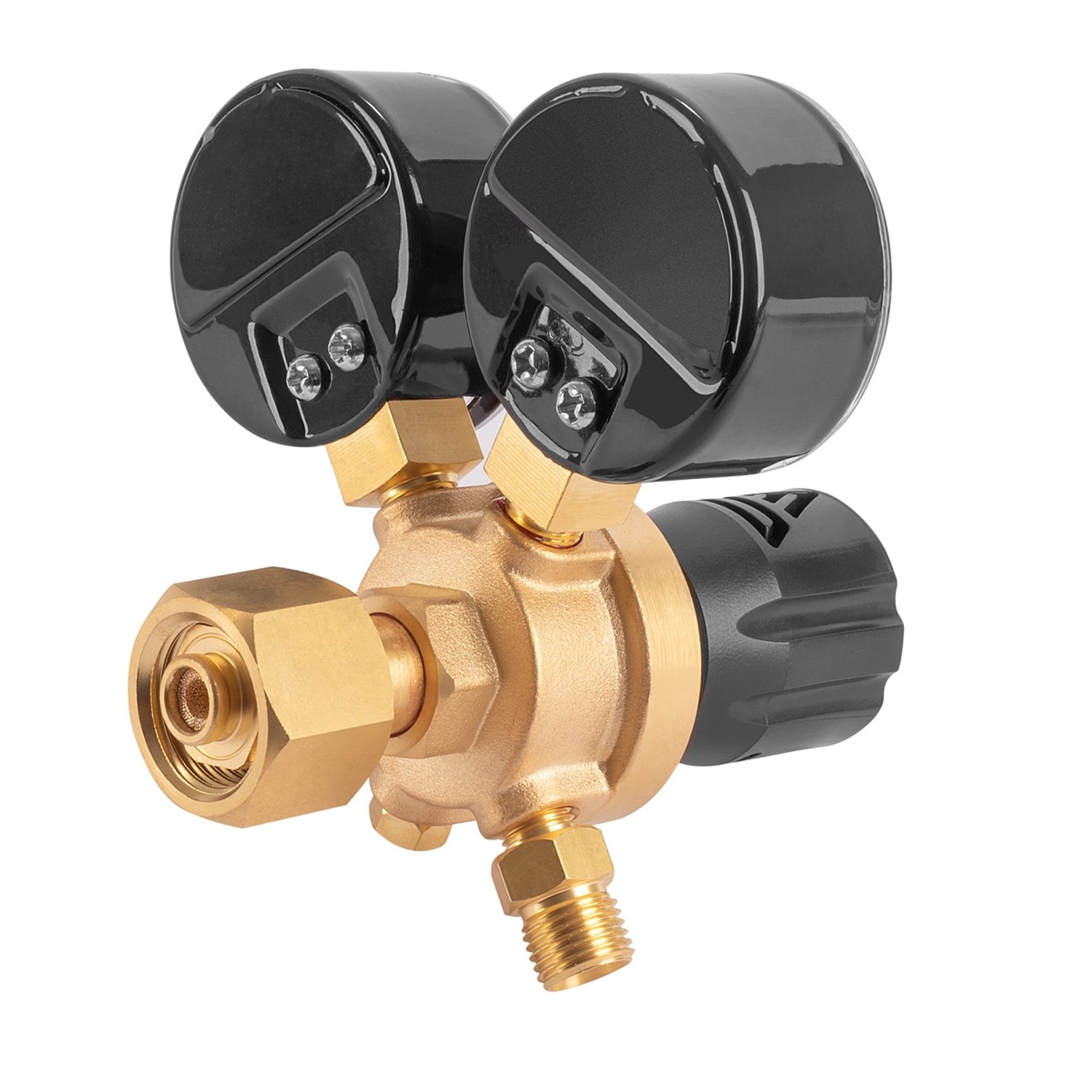 STAHLWERK Mini Druckminderer 200 Bar für Argon CO2 Mix, Zubehör für Schweißgeräte.