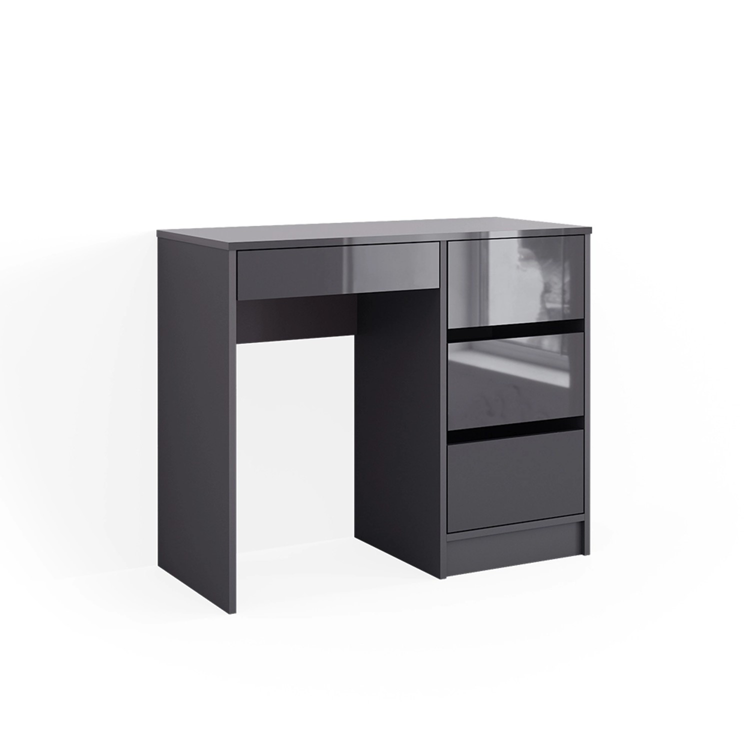 Vicco Schminktisch Sherry Anthrazit/Anthrazit 90 cm mit 4 Schubladen