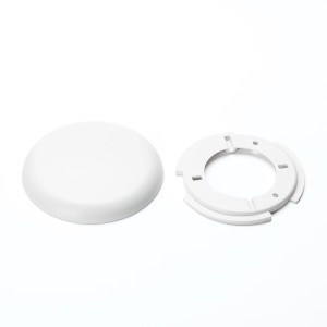 Weiße, extraflache Orion Lightstyle Abdeckung/Verteilerbaldachin (Ø 100mm) für Lampen & Leuchten.