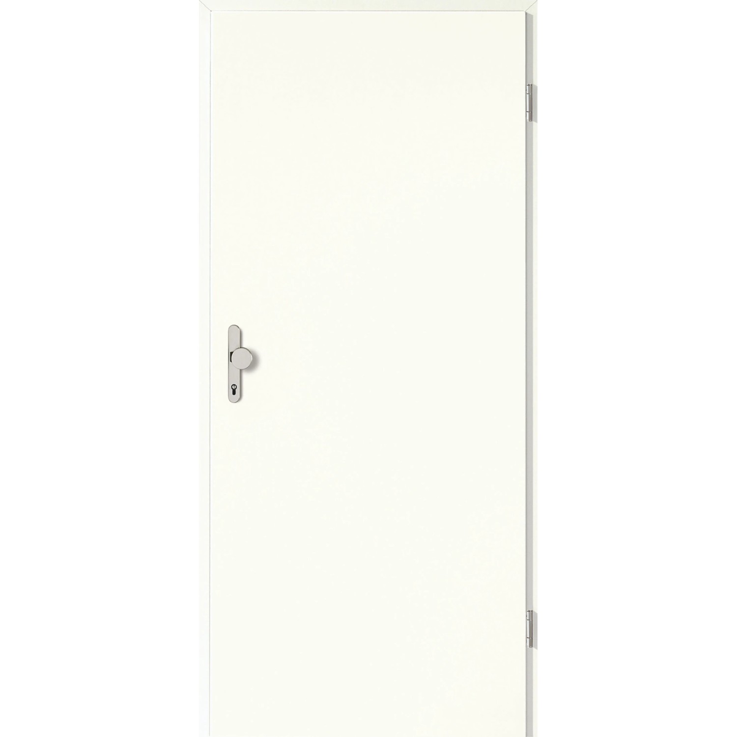 Wohnungseingangstür Klimaklasse 3 CPL Weiß ähnl. RAL9010 (GL223) 86x211 cm R