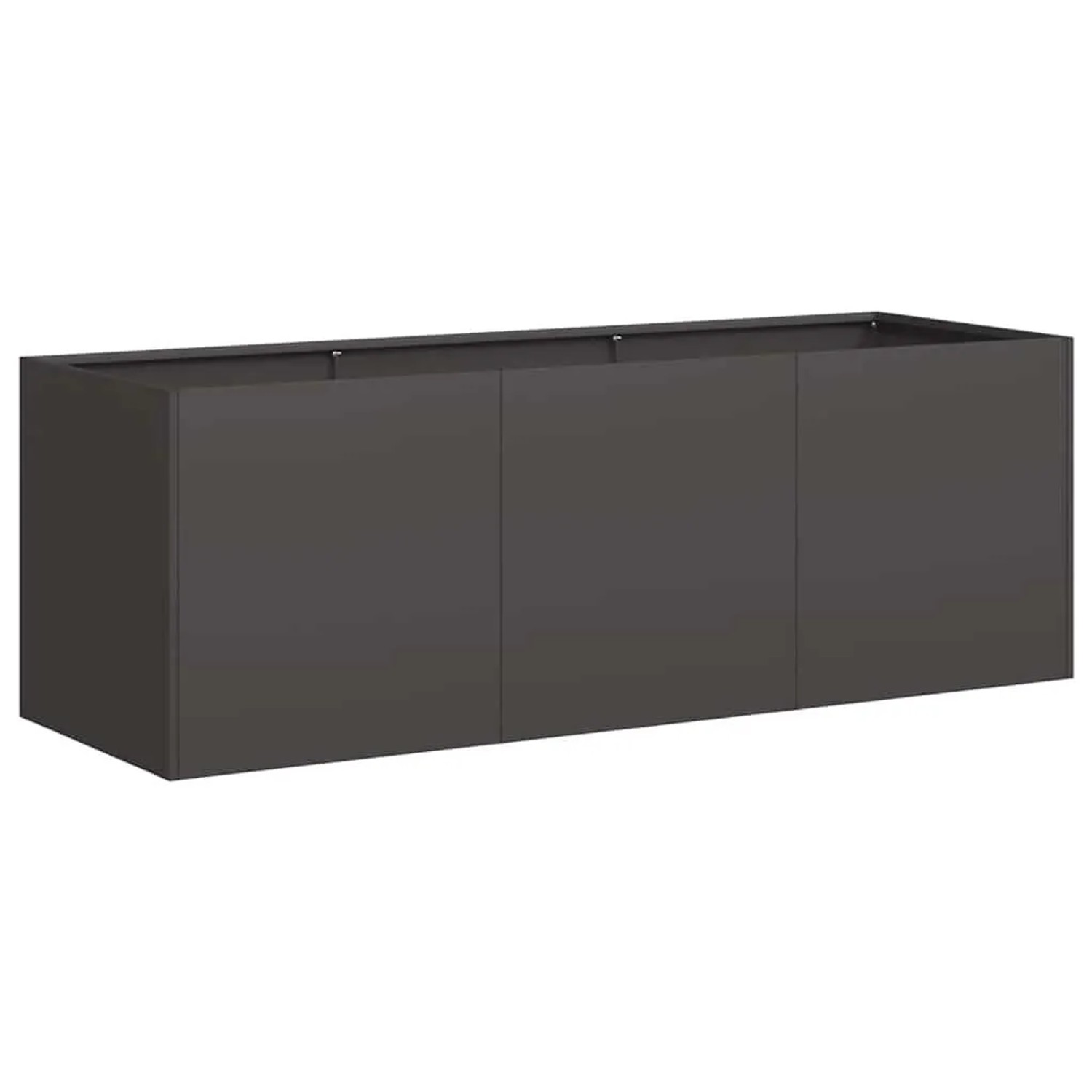 vidaXL Pflanzgefäß Schwarz 120 x 40 x 40 cm Kaltgewalzter Stahl 860675 günstig online kaufen