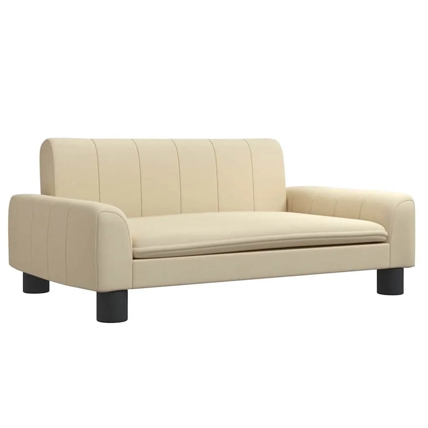 vidaXL Kindersofa Creme 70x45x30 cm Stoff 3196268