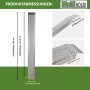 TRUTZHOLM Aluminium Auffahrrampe 250 cm für Autoanhänger, rutschfest, mit Maßen: Länge 250 cm, Breite 26 cm.