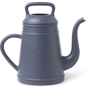 Schiefergraue Design-Gießkanne Lungo (8 l) aus Kunststoff, ideal für Garten und Innenbereich.