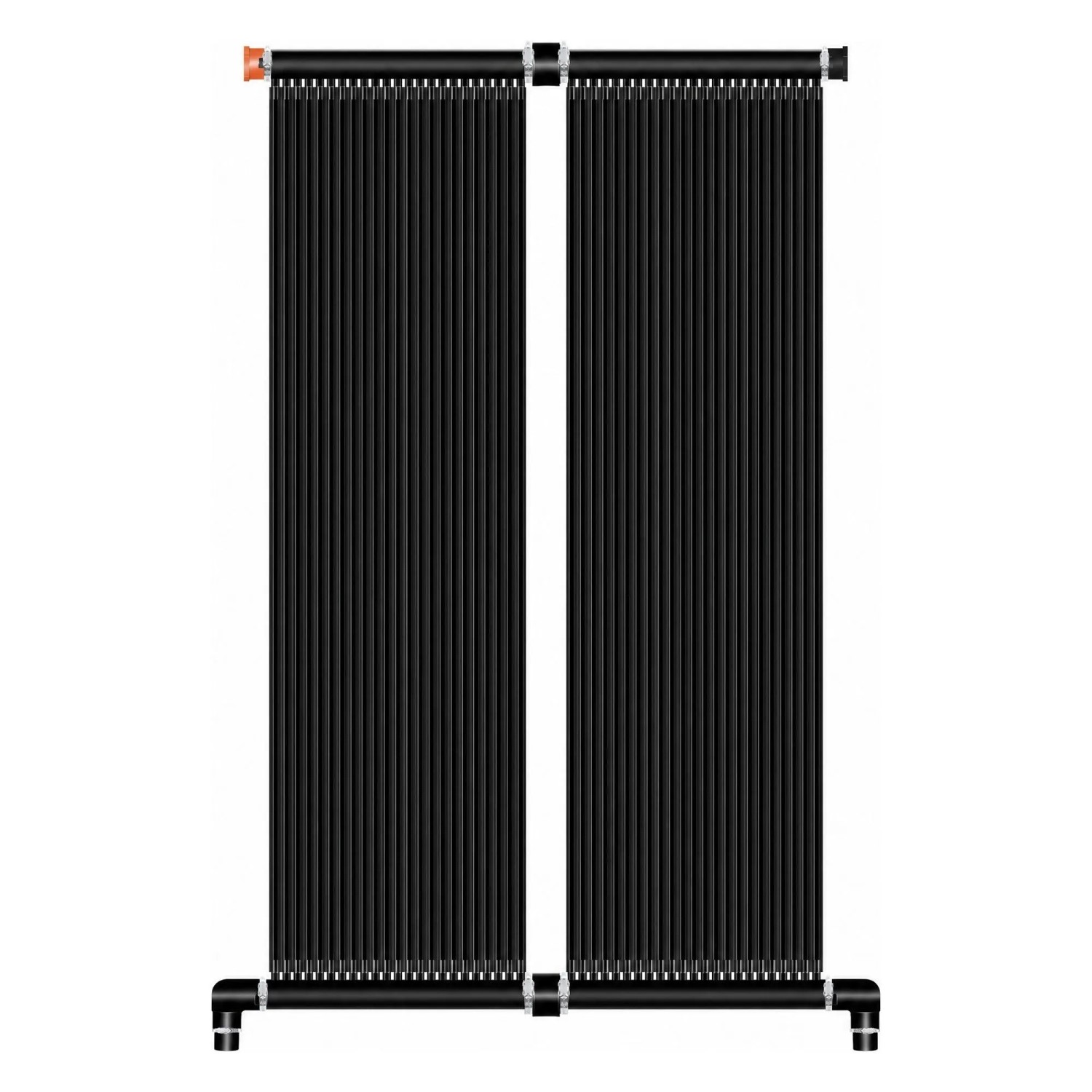 KESSER Solarkollektor Poolheizung Erweiterbar 600 x 70 cm Schwarz