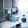Hauswasserwerk 1100 W HWW 4600/E für Haus und Garten, mit Edelstahl-Pumpengehäuse.