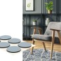 Wagner Gleiter-Set, 12 graue Möbelgleiter Ø 25mm aus PTFE, selbstklebend für optimalen Oberflächenschutz.