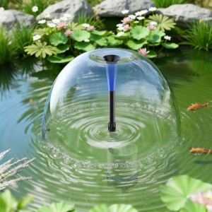 Wiltec Edelstahl Springbrunnenpumpe 50W 1750L/H Teichpumpe Aufsatz Aquariumpumpe
