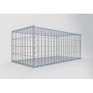 Gabiona Gabionenkorb, 40x100x50 cm, Maschenweite 5x10 cm, Drahtkorb für Einfassungen und Mauersysteme.
