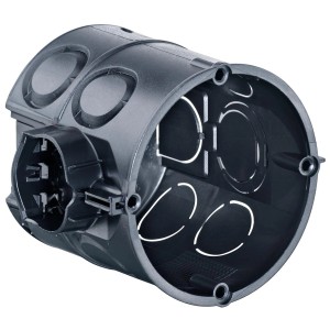 Kaiser Unterputz-Geräte-Verbindungsdose 1555-04, schwarz, 25 Stück, für Elektroinstallation.