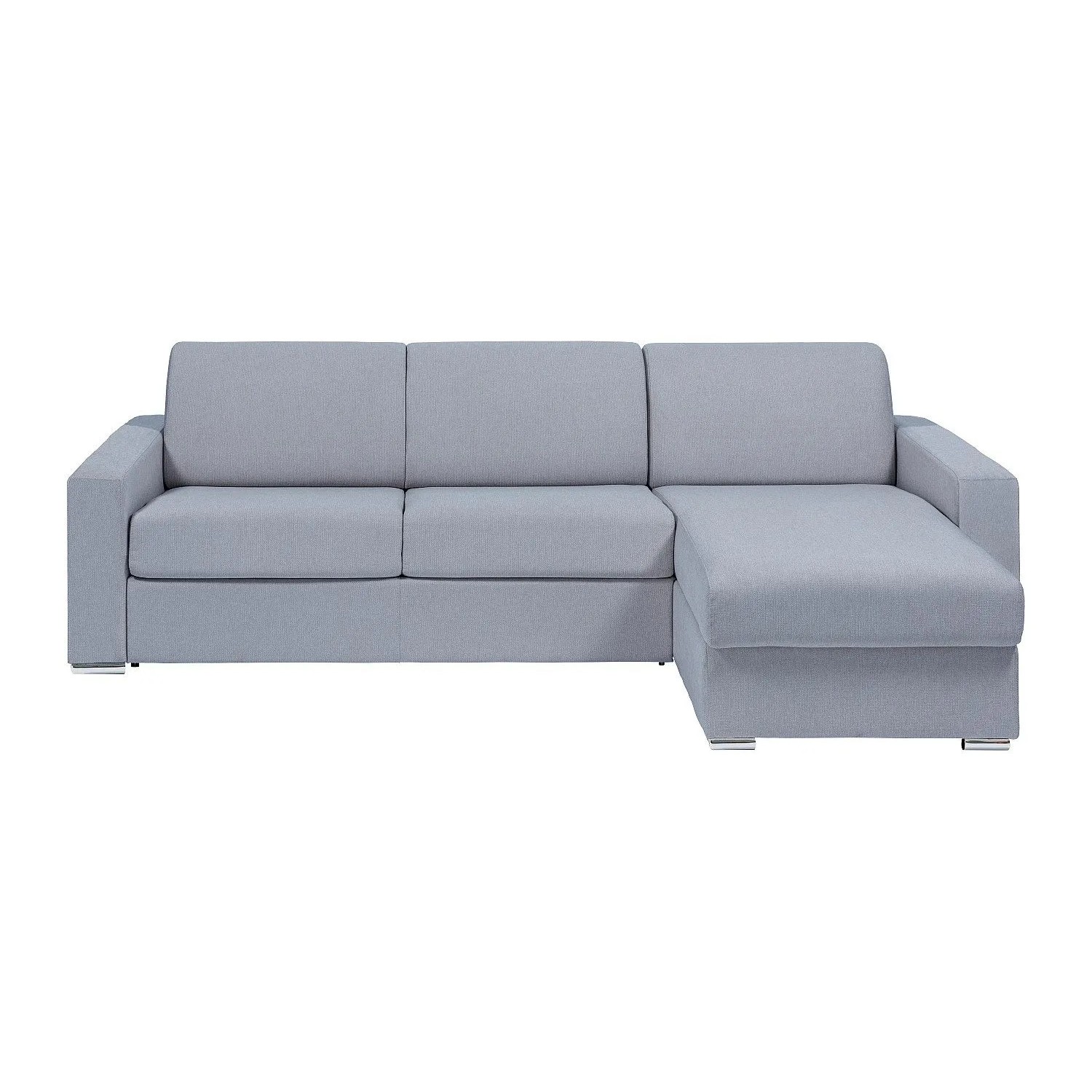 Vente-unique Schlafsofa Calito Hellgrau  Grau 298 cm