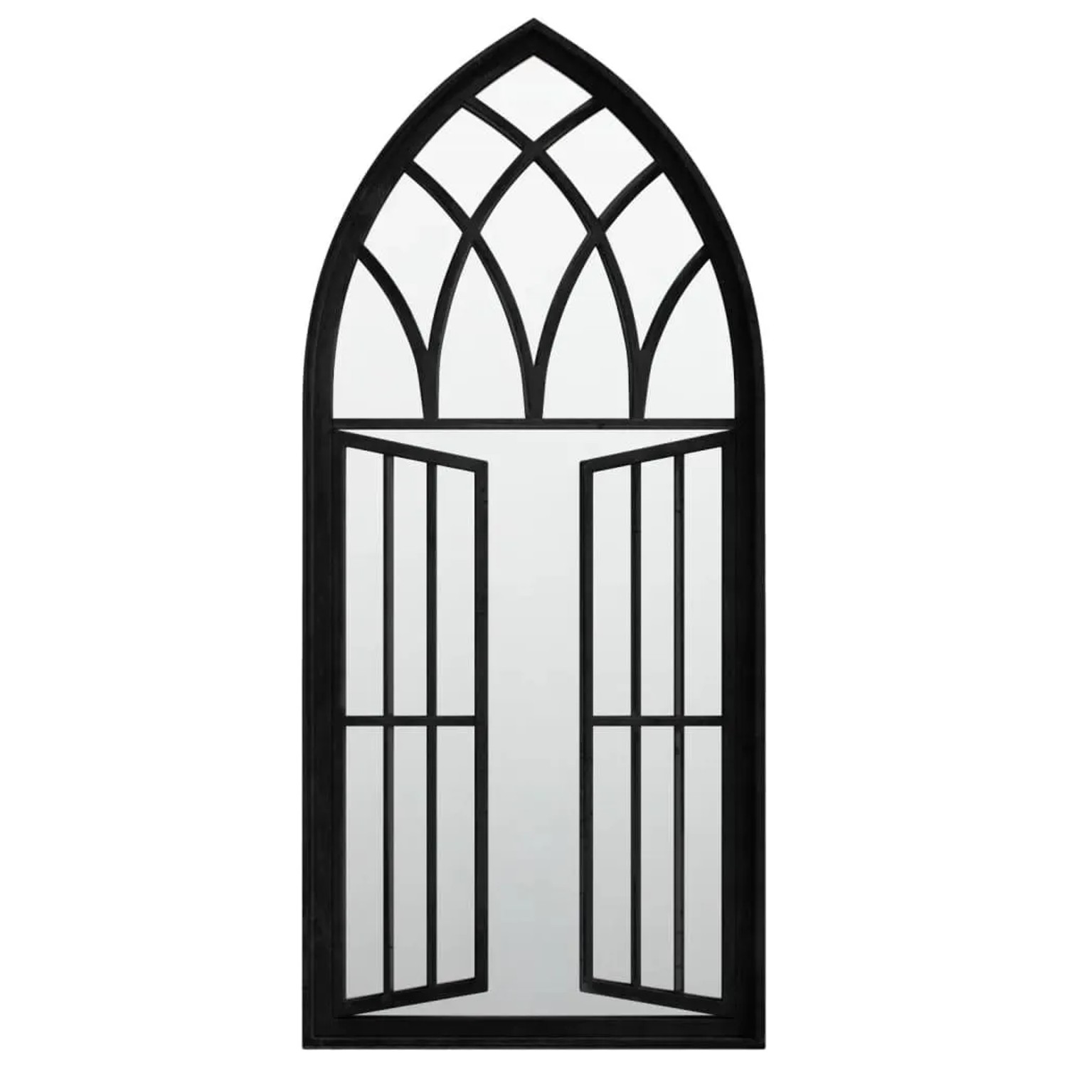 vidaXL Spiegel Schwarz 100x45 cm Eisen für Innenbereich 3093532