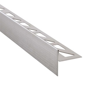 Dalsys Gefällekeil, 148cm, links, Edelstahl silber für begehbare Dusche.