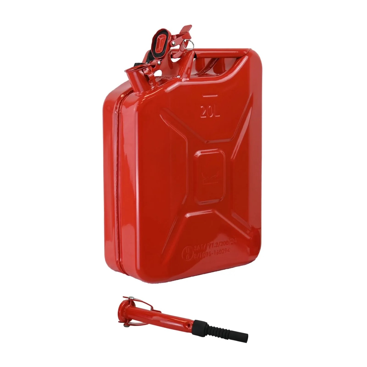 TRUTZHOLM Metallkanister 20 Liter Mit Ausgießer Und Halterung Rot
