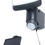 Lutec Solar LED-Außenstrahler Sunshine mit Solarpanel und Bewegungsmelder.