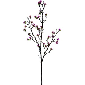 Flower Power Kunstfloristik Beerenzweig, 100 cm, lila. Dekorative Kunstpflanze für Innenräume.