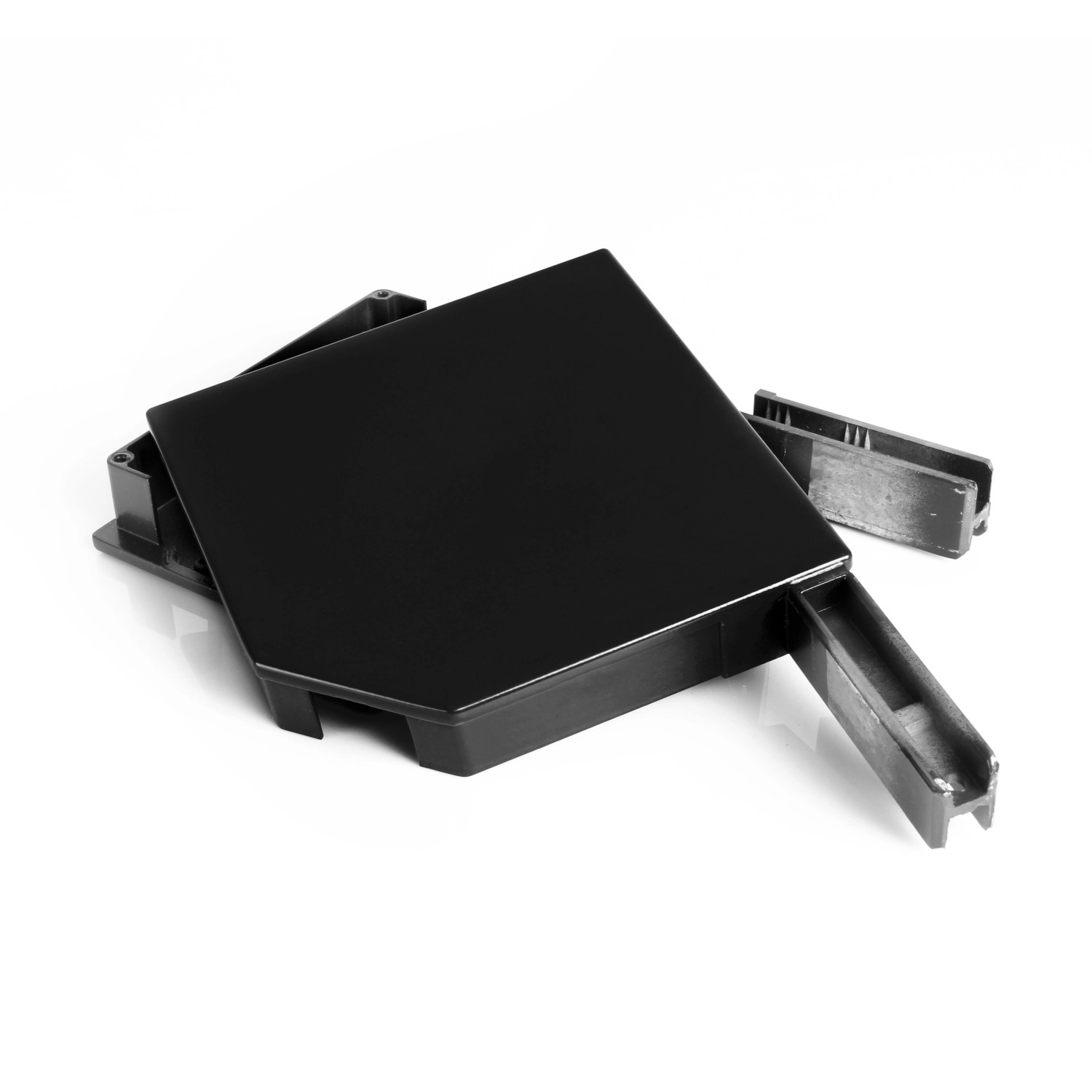 Avosdim Alu Blendkappen 45 Grad 165mm Schwarz Ral 9005