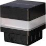 Floraworld LED Solar Pfostenkappe, 2er Set, anthrazit, 6x6 cm, für Zaunbau & Sichtschutz.