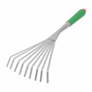 Galaflor Laubrechen aus Stahl mit Kunststoffgriff