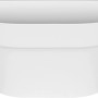 Weißer Elho Loft urban Wandhängetopf, 40x19 cm, ideal für Balkon und Wandgitter.