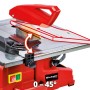 Einhell TC-TC 800 Fliesenschneidmaschine mit neigbarem Tisch und Winkelskala.
