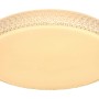 Weiße LED-Deckenleuchte Ovi (Ø 60 cm) mit Dimmfunktion und Fernbedienung.