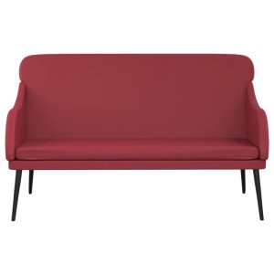 vidaXL Sitzbank Weinrot 110x76x80 cm Kunstleder 351434