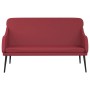 vidaXL Sitzbank Weinrot 110x76x80 cm Kunstleder 351434_3