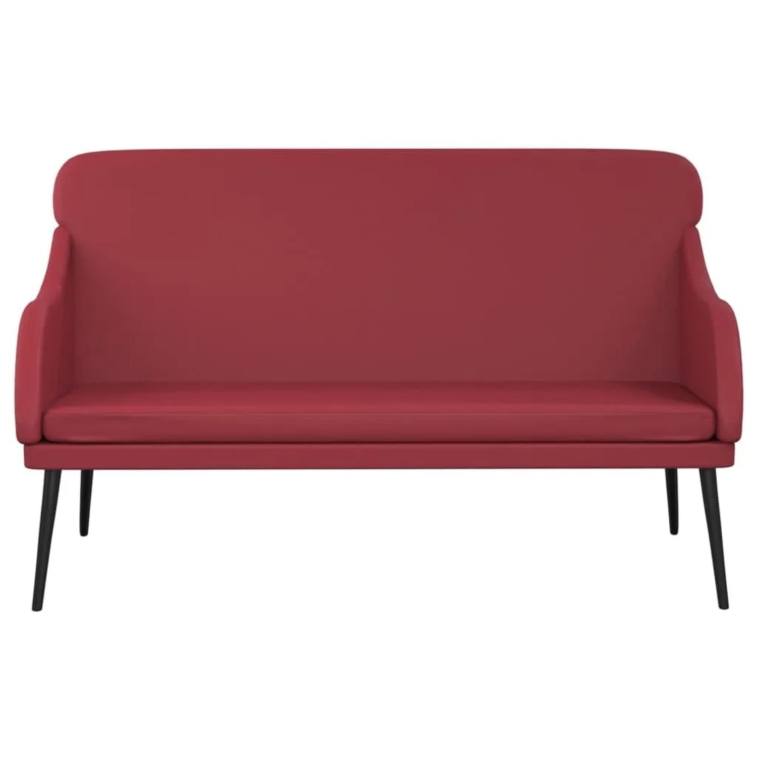 vidaXL Sitzbank Weinrot 110x76x80 cm Kunstleder 351434_3